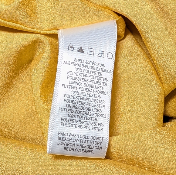 NWT Dress The Population Claudette Crochet Lace Sheath Dress in Yellow - Picture 13 of 16